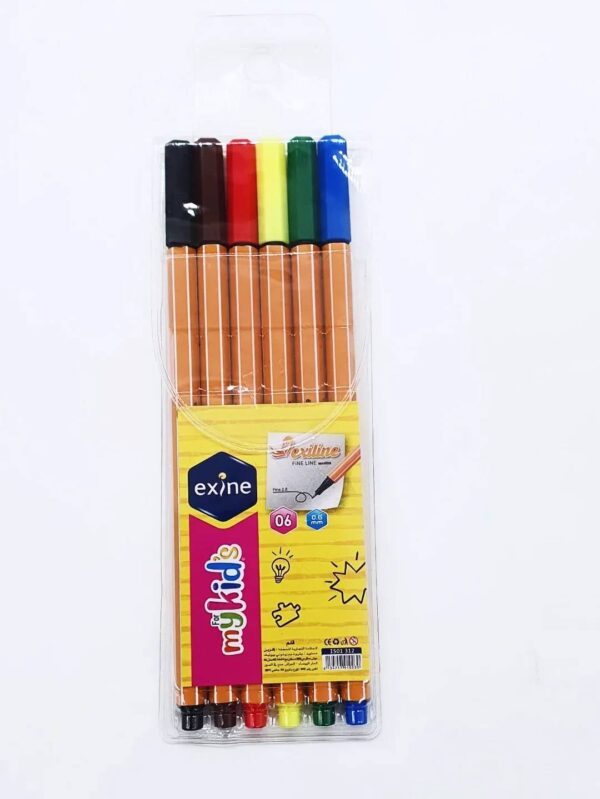 أقلام Gel 6 ألوان